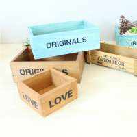 Display Wooden flower box for garden wooden garden pot