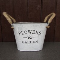 American Village Style Flowers Shabby Chic Decor Handmade Flower Pot